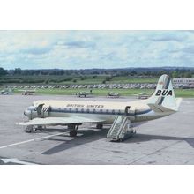 BUA Viscount G-APTC Plane in 1967 Gatwick Airport Limited Edition 300 Postcard
