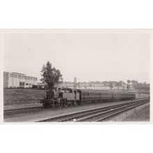 Class 2-6-2-T Train Leaves Elstree & Borehamwood Railway Station Old Real Photo