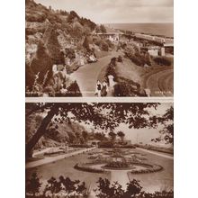 New Cliff Gardens Beach Hut Booking Office Felixstowe Real Photo 2 Postcard MINT
