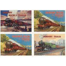 Hornby Book Of Trains 4x Advertising Postcard s