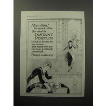 1920 Instant Postum Advertisement - Mon dieu! I've served coffee.