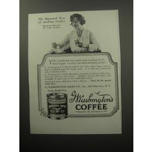 1920 G. Washington's Coffee Ad - The improved way of making coffee