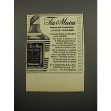 1955 Tia Maria Coffee Liqueur Advertisement - Imported Jamaican Coffee Liqueur