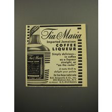 1955 Tia Maria Coffee Liqueur Advertisement