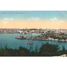 Berry's Bay Sydney Harbour Ship Old Australian Rare Postcard