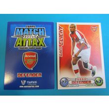 Gael Clichy - Arsenal - Match Attax 2008/09 Football Card