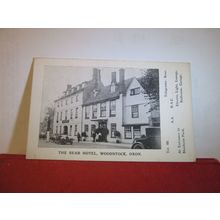 THE BEAR HOTEL, PARK STREET, WOODSTOCK, OXFORDSHIRE, unused antique postcard =
