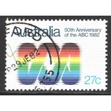 AUSTRALIA 1982: 50th ANNIVERSARY OF THE ABC - 27c ABC LOGO USED (G5)