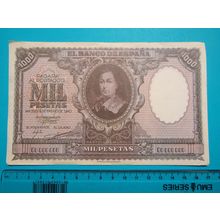 Espana Spain 1940 1000 Pesetas Banknote Reproduction - 176