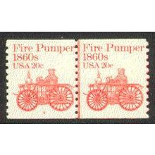 1908 20c Fire Pumper Fine MNH Dry Gum CNP Left 5 V0433