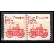 1908 20c Fire Pumper Very Fine MNH Dry Gum CNP Left 8 PA0548
