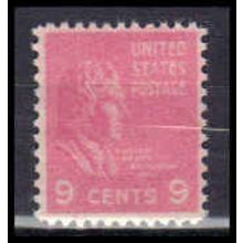 814 9c William Harrison Fine MNH B0313