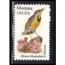 1978A 20c Birds/Flowers of Montana Fine MNH Dry Gum V1968 (7)