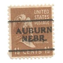 PRECANCEL -T&T AUBURN, NEB 701 ON 1.5c PREXY