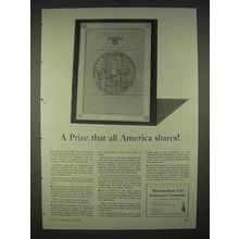 1940 Metropolitan Life Insurance Ad - A Prize