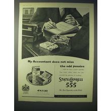 1958 State Express 555 Cigarette Ad - My Accountant