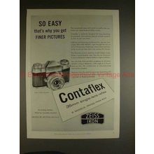 1958 Zeiss Ikon Contaflex Camera Ad - So Easy!!