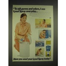 1979 Lysol Spray Ad - To Kill Germs and Odors