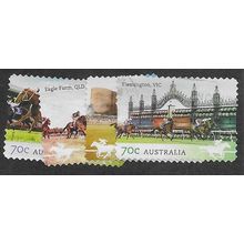 AUS 2014 (SET) (S/A) 'AUSTRALIAN RACECOURSES' (4v) FINE USED (EBID64-417)