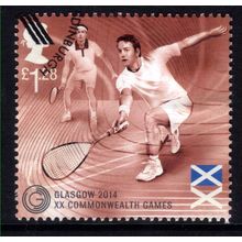 GB 2014 QE2 £1.28 Commonwealth Games Glasgow Squash ex fdc SG 3622 ( L861 )