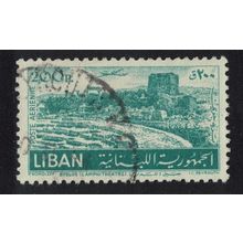 Lebanon Amphitheatre Byblos 200p KEY VALUE 1952 Canc SG#462