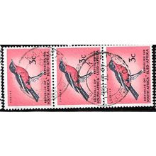 1964/1972 SG 243 - fine used (o) - strip of 3
