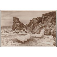 Douglas Pinder - Long Island, Tintagel, Cornwall, c.1940 - Sweetman RP Postcard