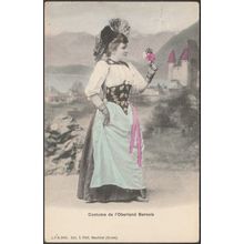 Costume de l'Oberland Bernois, 1905 - Pfaff CPA JPN2451