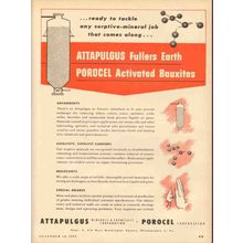 attapulgus minerals chemicals corp 1953 porocel adsorbents vintage ad