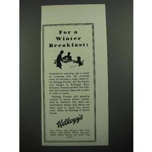 1931 Kellogg's Rice Krispies Ad - Winter Breakfast