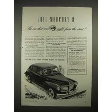 1941 Mercury 8 Car Ad - Right From The Start!