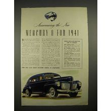 1941 Mercury 8 Car Ad!