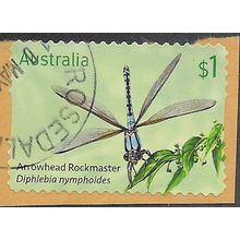 AUS 2017 $1.00 (S/A) 'DRAGONFLIES - ARROWHEAD' (ON PAPER) FINE USED (EBID64-082)