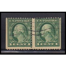 Used 498 1c George Washington Average Plus BPS Hor Pair KA7228