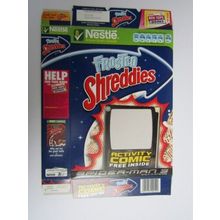Nestle Shreddies 2007 Spider-Man 3 Empty Cereal Box 375g Box only