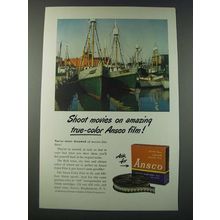 1948 Ansco Color Film Ad - Shoot Movies on Amazing True-Color Film