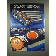 1980 Eveready Energizer Flashlights Ad