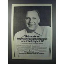 1981 National Multiple Sclerosis Ad - Frank Sinatra