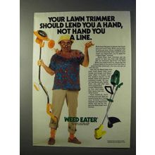 1984 Weed Eater Trimmer Ad - Lend You a Hand