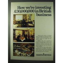 1984 Thistle Hotels Ad - Investing in British Business