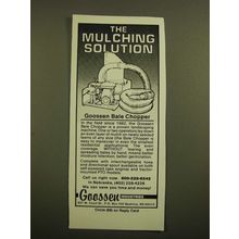 1988 Goossen Bale Chopper Ad - The Mulching Solution