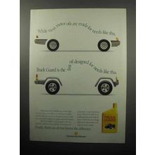 1989 Shell Truck Guard Motor Oil Ad - Designed For