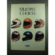 1989 Shoei Helmet Ad - Aegis, RF-200 Solid, Corsa
