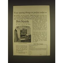 1926 Globe-Wernicke Sectional Bookcases Ad - Your sewing things in perfect order