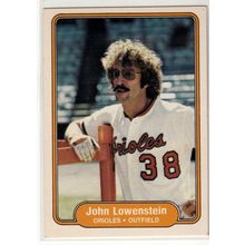 1982 Fleer baseball card 169 John Lowenstein- Orioles