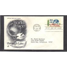 FDC Art Craft 1576 10c Peace Through Law (Cachet-Typed/A) CV41823