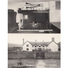 Sir Walter Rayleigh Birthplace Hayes Barton Kitchen 2x Real Photo Postcard s