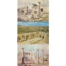 The Propylaea Temple Of Artemis Theatre Jerash Jordan 3x Arabic Postcard s