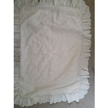 cream coloured pillowcase with beautiful design