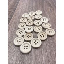 18mm Natural Wooden Buttons 4 Hole Great For Cardigans Sewing Knitting Crafts